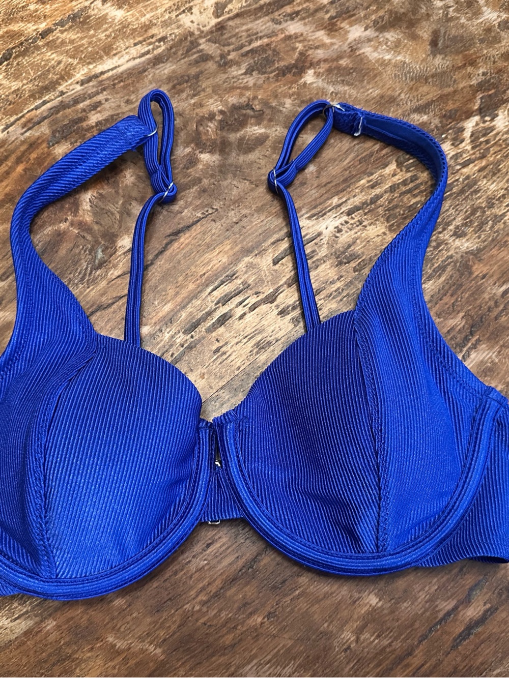 Royal Blue Underwire Swim Top- Size XXS